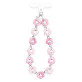 Pink Blossom Chain Phone Charm