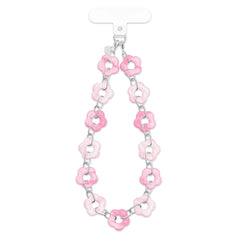Pink Blossom Chain Phone Charm