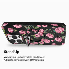 Pink Rose Floral MagSafe Grip Ring