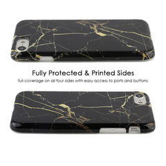 Black & Gold Marble iPhone Case