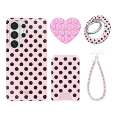 Princess Pink Polka Dot Samsung Bundle Set