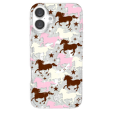Pink Pony Glitter iPhone Case