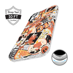 Snoopy Halloween Varsity Glitter iPhone Case