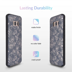Floral Rose Gold Chrome Samsung Galaxy Case