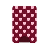 Raspberry Polka Dot MagSafe Wallet