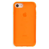 Neon Orange Clear iPhone Case