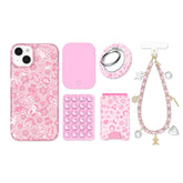 Pink Christmas Glitter iPhone Bundle
