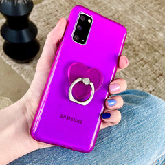 Neon Purple Clear Samsung Case