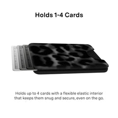 It Girl Black Leopard MagSafe Wallet
