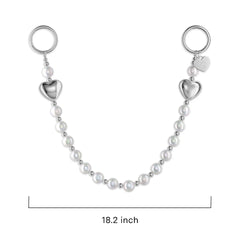 Pearl Heart Bag Chain