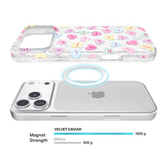 Sweet Hearts Glitter iPhone Case