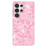 Pink Christmas Glitter Samsung Case