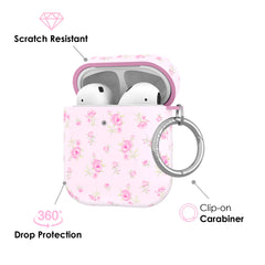 Dainty Pink Floral AirPod Case