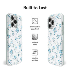 French Blue Floral iPhone Case