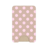 Brown Sugar Polka Dot MagSafe Wallet
