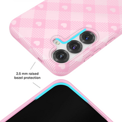 Dolly Pink Gingham Samsung Case