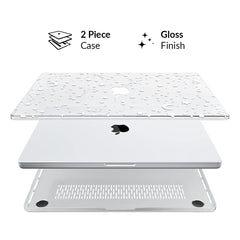 White Stars MacBook Case
