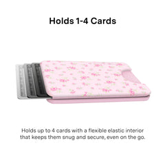 Dainty Pink Floral MagSafe Wallet