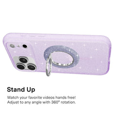 Lilac Stardust Glitter MagSafe Grip Ring