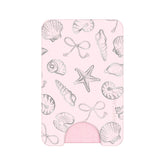 Pink Coastal Seashells MagSafe Wallet