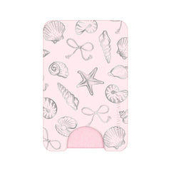 Pink Coastal Seashells MagSafe Wallet