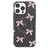 Lacy Pink Bows iPhone Case