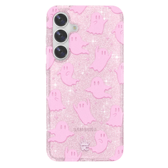 Ghosted Pink Glitter Samsung Case
