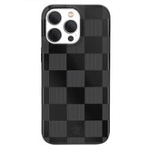 Noir Vibe Checkered iPhone Case