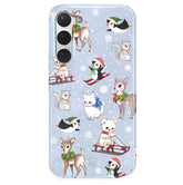 Winter Wonderland Baby Animals Samsung Case