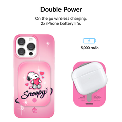 Snoopy Be Mine Portable MagSafe Charger Power Pack