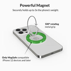 Lime Stardust Glitter MagSafe Grip Ring