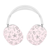Pink Coastal Seashells AirPod Max Case