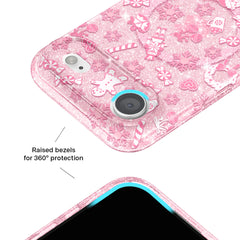 Pink Christmas Glitter iPhone Case