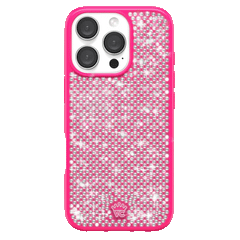 Hot Pink Caviar Crystals iPhone Case