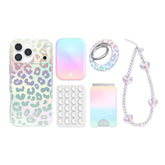 White Opal Leopard iPhone Bundle Set