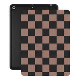 Mocha Vibe Checkered iPad Case