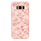 Nude Red Chrome Floral Samsung Galaxy Case