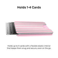 Pink Chrome Stripes MagSafe Wallet