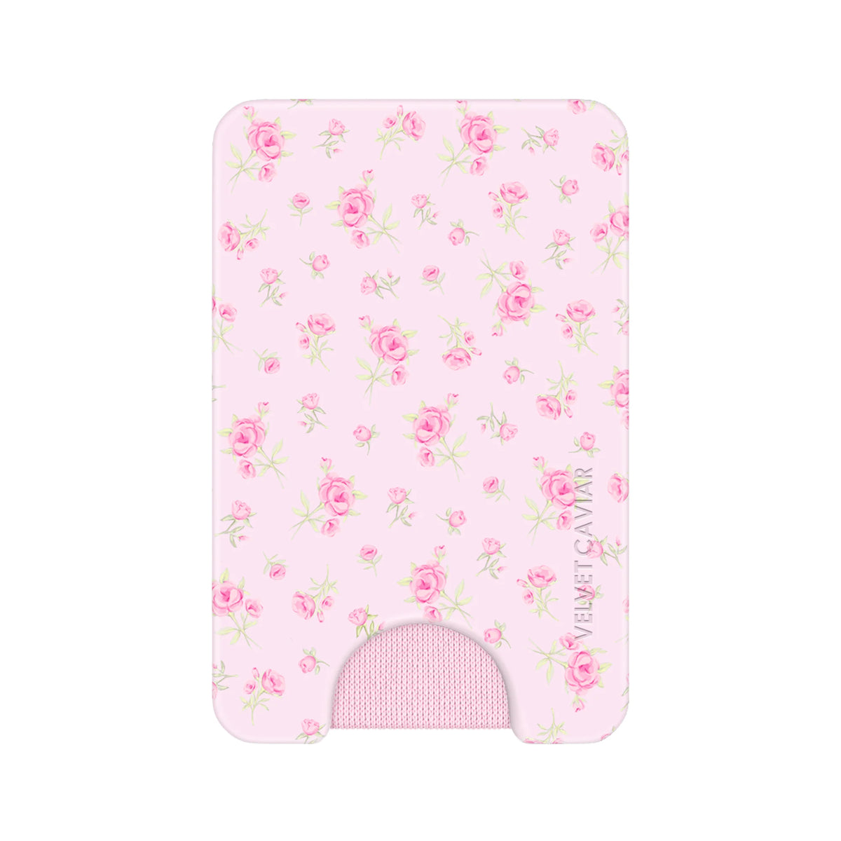 Dainty Pink Floral MagSafe Wallet