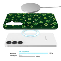Lucky Clover Glitter Samsung Case