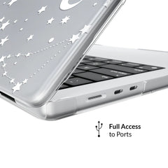 White Stars MacBook Case