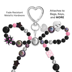Gothic Bow Bag Charm
