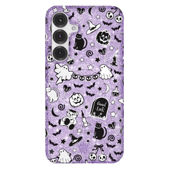 Witchy Lilac Glitter Samsung Case
