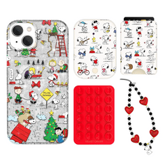 Snoopy Christmas Glitter iPhone Bundle Set - Wallet