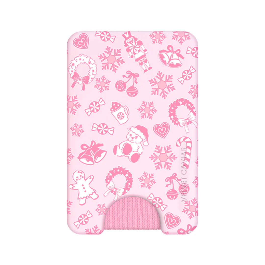 Pink Christmas MagSafe Wallet