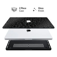 Black Leopard MacBook Case