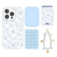 Coastal Seashells iPhone Bundle Set - Wallet