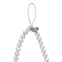Vintage Pearl Heart Phone Charm