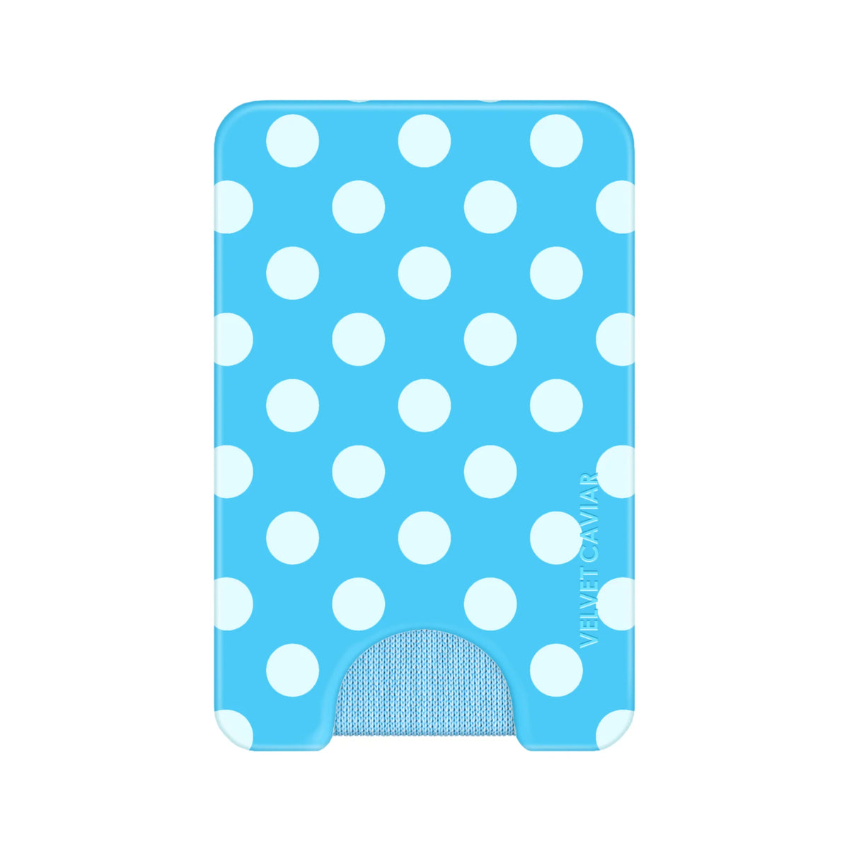 Aquamarine Polka Dot MagSafe Wallet