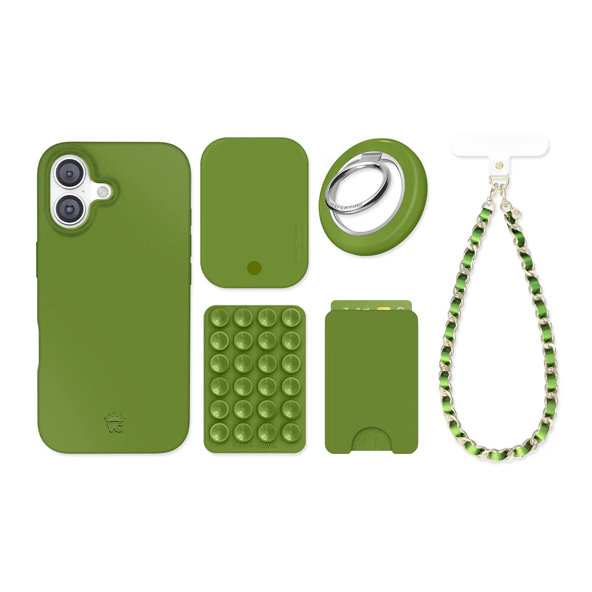 Matcha Green iPhone Bundle Set